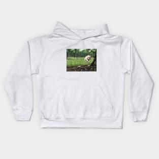 Doggy through the grapevine. Kids Hoodie